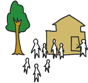 みんなで空き家を見学